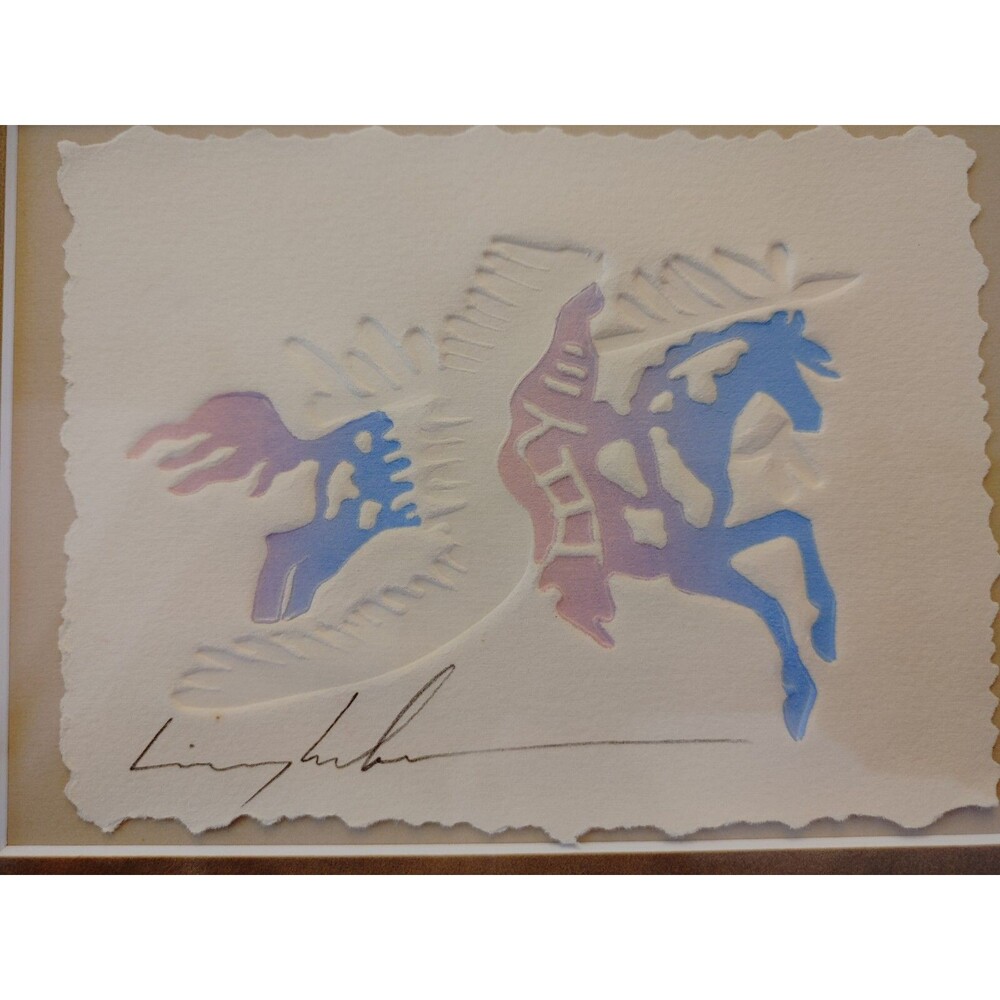 King Kuka Lithograph Signed Native American Award Winning Artist ca. 1990